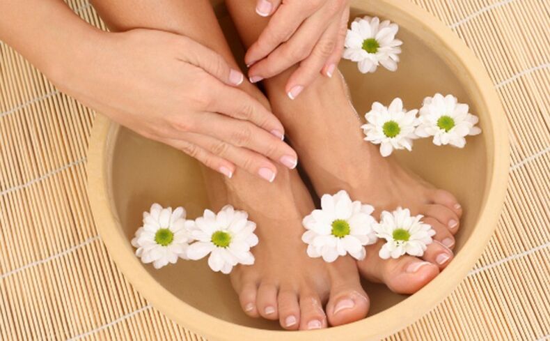 терапевтична вана за гъбички по ноктите на краката