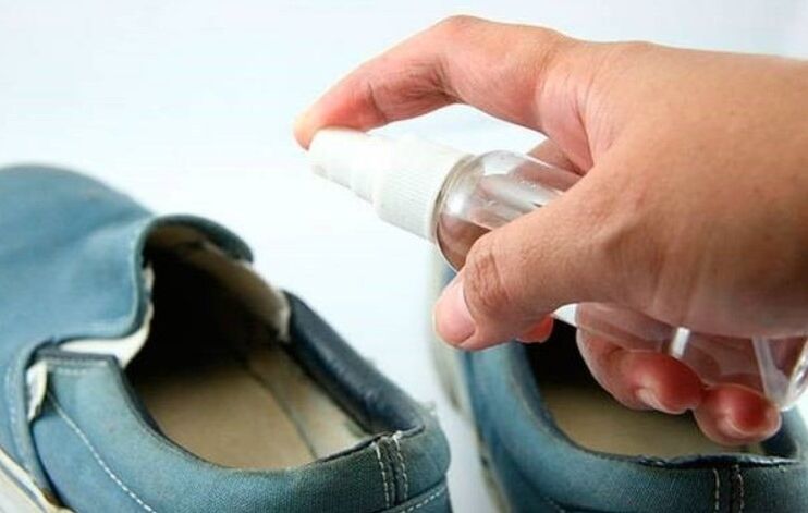 лечение на гъбички по обувките