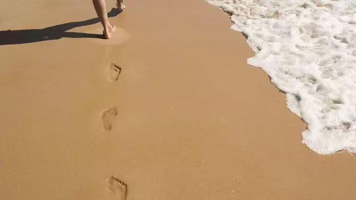 стъпки по пясъчния бряг